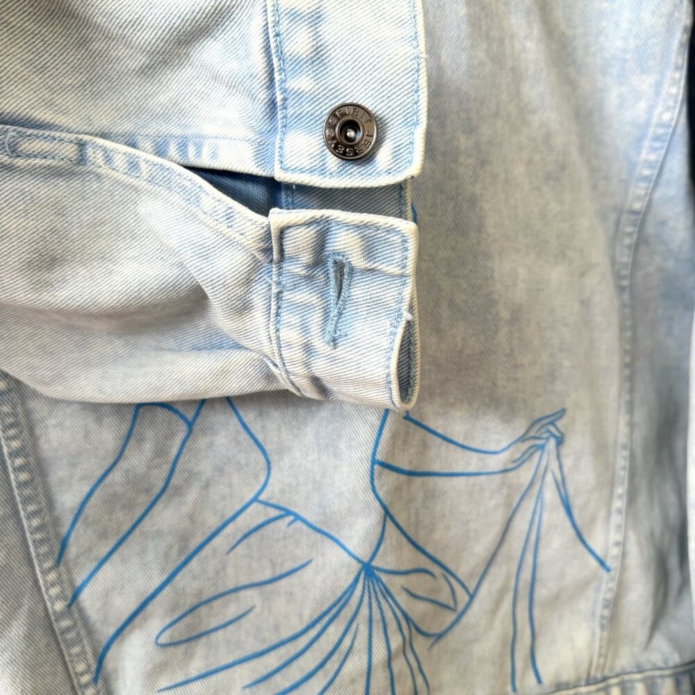 Disney Parks Cinderella Denim Jean Jacket XXL Spirit Jersey 2XL Princess 51”blue - Picture 5 of 6